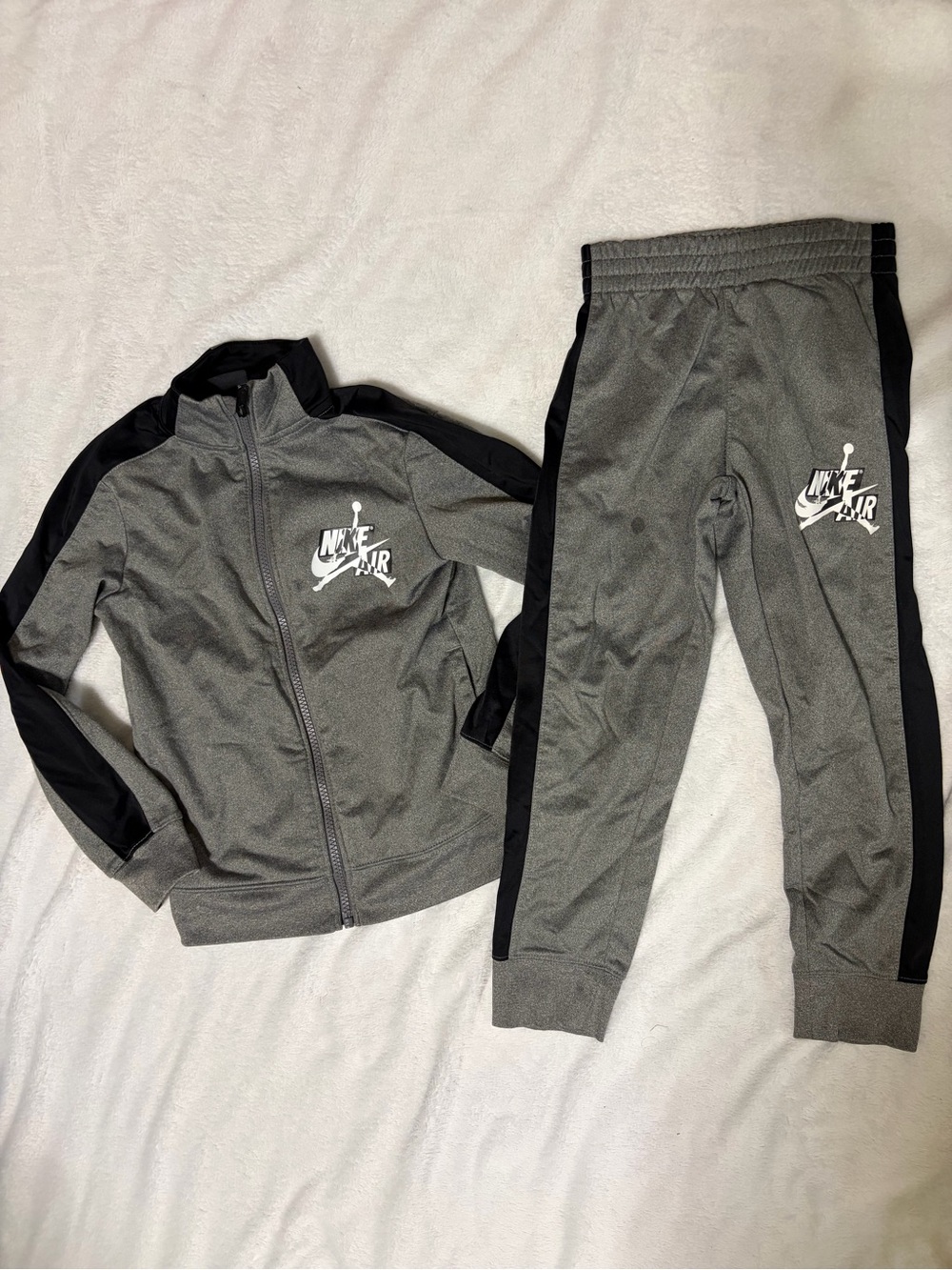 Nike Grey & Black Kids' Track Jacket and Joggers Set